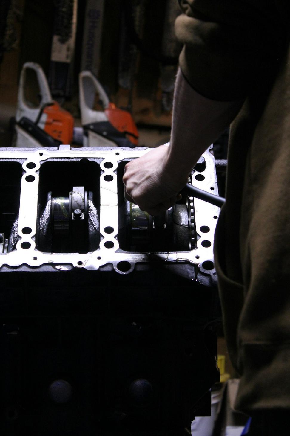 Built engine internals